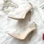 Sexy Transparent Nude Cocktail Party Pumps 2020 Leather 12 cm Stiletto Heels Pointed Toe Pumps