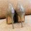 Mooie / Prachtige Grijs Kantoor OL Leer Pumps 2020 Lakleer 10 cm Naaldhakken / Stiletto Pumps Spitse Neus