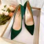 Schöne Wildleder Dunkelgrün Ball Pumps 2020 Leder 10 cm Stilettos Spitzschuh Pumps