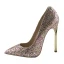 Sparkly Sølv Paljetter Pumps 2020 Aften 12 cm Stiletthæler Spisse Pumps