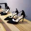 Fashion Black Evening Party Womens Sandals Rhinestone X-Strap 2020 8 cm Stiletto Heels Pointed Toe Sandals