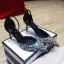 Schöne Schwarz Cocktail Strass Sandalen Damen 2020 Leder Knöchelriemen 9 cm Stilettos Spitzschuh Sandaletten