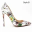 Fine Multi-Farger Ball Pumps 2020 Patent Lær 12 cm Stiletthæler Spisse Pumps