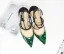 Chic / Belle Vert Vêtement de rue Sandales Femme 2020 Bride Cheville 12 cm Talons Aiguilles À Bout Pointu Sandales