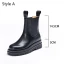 Fashion Chic / Beautiful Black Street Wear Leather Round Toe Womens Boots 2020