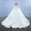 Haut de Gamme Ivoire Perlage Perle Robe De Mariée 2021 Robe Boule Encolure Dégagée Manches Longues Royal Train Mariage