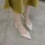 Chic / Belle Noire Bureau OL Escarpins 2020 4 cm Talons Épais Talon Bas À Bout Pointu Escarpins