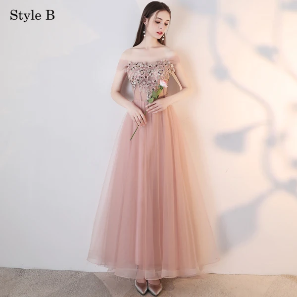 Élégant Nues Robe De Soirée 2018 Princesse En Dentelle Appliques Perle Faux Diamant Une épaule Dos Nu Sans Manches Longueur Cheville Robe De Ceremonie