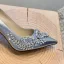 Mooie / Prachtige Zwarte Gala Rhinestone Pumps 2020 Leer 8 cm Naaldhakken / Stiletto Spitse Neus Pumps