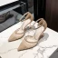 Sexy Champagne Evening Party Womens Sandals 2020 Ankle Strap Sequins 8 cm Stiletto Heels Pointed Toe Sandals