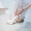 Schöne Rot Brautschuhe 2020 Knöchelriemen 12 cm Stilettos Spitzschuh Hochzeit Pumps