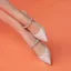 Luxury / Gorgeous Blushing Pink Pearl Rhinestone Wedding Shoes 2020 Leather 8 cm Stiletto Heels Pointed Toe Wedding Pumps
