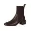Chic / Beautiful Black Street Wear Knitting Womens Boots 2020 Leather 5 cm Thick Heels Square Toe Boots