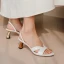 Proste / Simple Brązowy Przypadkowy Slingback Sandały Damskie 2020 Skórzany 6 cm Szpilki Peep Toe Sandały