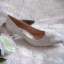 Elegant Vintage / Retro Silver Glitter Wedding Shoes 2020 Leather Crystal Pearl 5 cm Stiletto Heels Pointed Toe Wedding Pumps