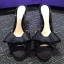 Chic / Belle Noire Désinvolte Noeud Sandales Femme 2020 6 cm Talons Aiguilles Peep Toes / Bout Ouvert Sandales