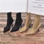 Modest / Simple Black Street Wear Ankle Womens Boots 2020 9 cm Stiletto Heels Pointed Toe Boots