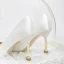 Elegante Ivory / Creme Brautschuhe 2020 Hochzeit Perle Strass 8 cm Stilettos Spitzschuh Pumps