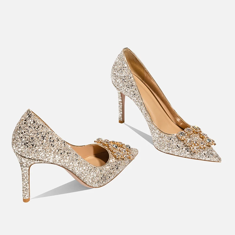 Sacha pumps met panterprint beige