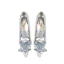 Charmant Zilveren Kristal Bruidsschoenen 2020 Rhinestone 9 cm Naaldhakken / Stiletto Spitse Neus Huwelijk Pumps