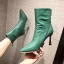 Modest / Simple Black Street Wear Ankle Womens Boots 2020 8 cm Stiletto Heels Pointed Toe Boots