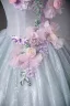 Elegant Sky Blue Sequins Appliques Prom Dresses 2025 Ball Gown Scoop Neck Short Sleeve Floor-Length / Long Prom Formal Dresses