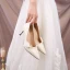 Elegant Ivory Pearl Wedding Shoes 2020 7 cm Stiletto Heels Pointed Toe Wedding Pumps