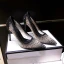 Charmig Silver Afton Rhinestone Pumps 2020 Läder 10 cm Stilettklackar Spetsiga Pumps