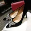 Chic Noire Promo Faux Diamant Papillon Escarpins 2020 9 cm Talons Aiguilles À Bout Pointu Escarpins