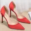 Simple Nues Soie Promo Chaussures Femmes 2020 10 cm Talons Aiguilles À Bout Pointu Talons