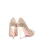 Luxury / Gorgeous Gold Crystal Wedding Shoes 2020 Leather Sequins 8 cm Stiletto Heels Pointed Toe Wedding Pumps