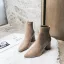 Chic / Beautiful Winter Black Street Wear Ankle Womens Boots 2020 Suede 7 cm Thick Heels Pointed Toe Boots