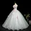 Elegant Mint Green Beading Lace Flower Appliques Prom Dresses 2025 Ball Gown Strapless Sleeveless Backless Floor-Length / Long Formal Dresses