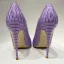 Chic / Beautiful Lilac Street Wear Snakeskin Print Pumps 2020 12 cm Stiletto Heels Pointed Toe Pumps