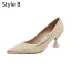 Charmant Rot Abend Pumps 2020 Perle Strass 6 cm Stilettos Spitzschuh Pumps