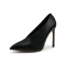 Vintage / Originale Simple Noire Désinvolte Escarpins 2020 10 cm Talons Aiguilles À Bout Pointu Escarpins