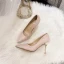Charmant Ivoire En Dentelle Chaussure De Mariée 2020 Cuir 9 cm Talons Aiguilles À Bout Pointu Mariage Escarpins