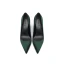 Simple Vert Foncé Satin Promo Escarpins 2020 10 cm Talons Aiguilles À Bout Pointu Escarpins