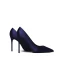 Chic / Belle Bleu Marine Promo Satin Escarpins 2020 10 cm Talons Aiguilles À Bout Pointu Escarpins