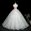 Elegant Mint Green Beading Lace Flower Appliques Prom Dresses 2025 Ball Gown Strapless Sleeveless Backless Floor-Length / Long Formal Dresses