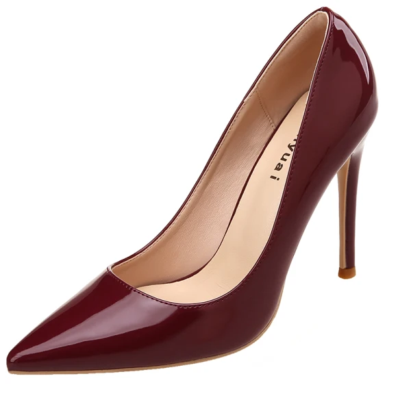 Schöne Silber Cocktail Lackleder Pumps 2020 10 cm Stilettos Spitzschuh Pumps