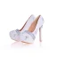 Charming Ivory Pearl Rhinestone Wedding Shoes 2020 Leather Waterproof 14 cm Stiletto Heels Pointed Toe Wedding Pumps