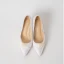 Elegant Ivory Bridesmaid Pearl Pumps 2020 Satin 7 cm Stiletto Heels Pointed Toe Pumps