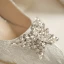 Charmant Silber Strass Schmetterling Brautschuhe 2020 7 cm Stilettos Spitzschuh Hochzeit Pumps