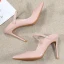 Chic / Belle Nues Désinvolte Slingbacks Escarpins 2020 Cuir Verni 10 cm Talons Aiguilles À Bout Pointu Escarpins