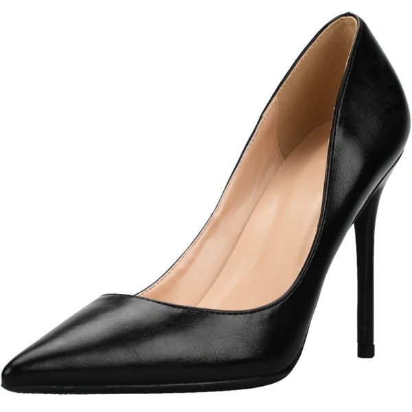 Modest / Simple Office Brown Pumps 2020 10 cm Stiletto Heels Pointed Toe Pumps