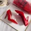 Chic Ivoire Perle Chaussure De Mariée 2020 Cuir 10 cm Talons Aiguilles À Bout Pointu Mariage Escarpins