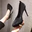 Sexy Black Rave Club Rhinestone Pumps 2020 12 cm Stiletto Heels Pointed Toe Pumps