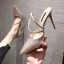 Sexy Black Evening Party Rhinestone Slingbacks Womens Sandals 2020 8 cm Stiletto Heels Pointed Toe Sandals