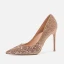 Scintillantes Argenté Soirée Paillettes Escarpins 2021 Cuir 10 cm Talons Aiguilles À Bout Pointu Escarpins